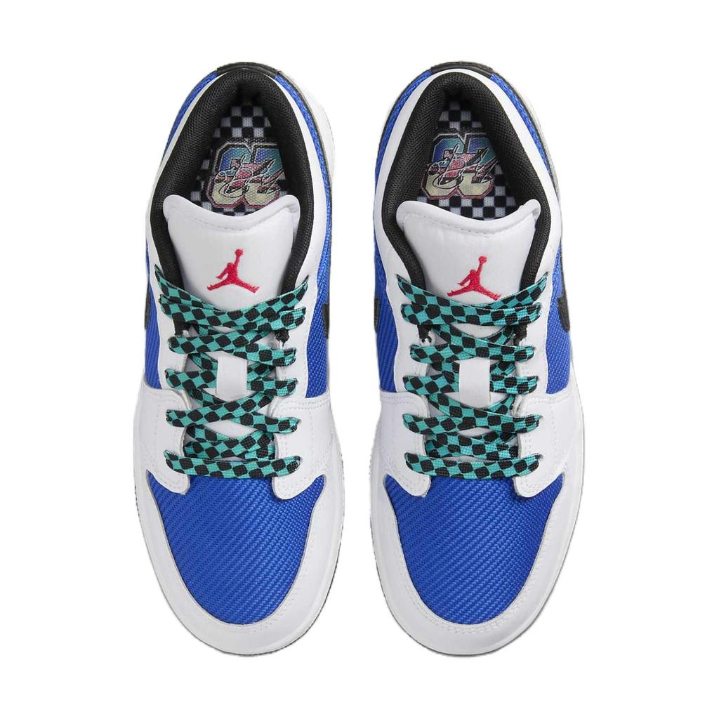Jordan 1 Low SE GS White Hyper Royal FQ8042-100
