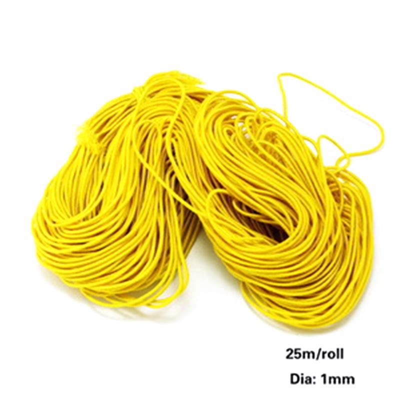 Резиновая нить 25 м, 1 мм используется для изготовления ювелирных изделий, ожерелья, браслета, аксессуаров, нити из бисера и эластичной нити.