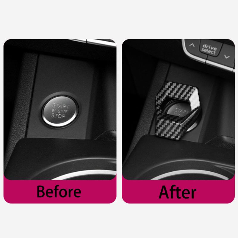 Крышка кнопки запуска и остановки двигателя автомобиля, кнопка автоматического запуска и остановки двигателя одним ключом, декоративная липкая крышка, автомобильные аксессуары