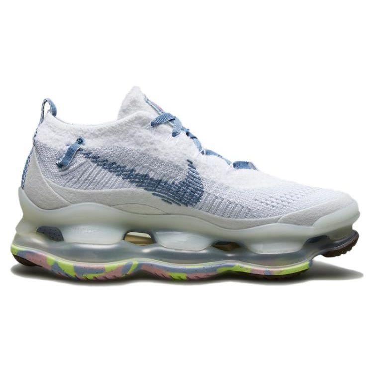 Nike Air Max Scorpion Flyknit Just Do It Women Sneakers White Blue-Whisper FJ7736-141