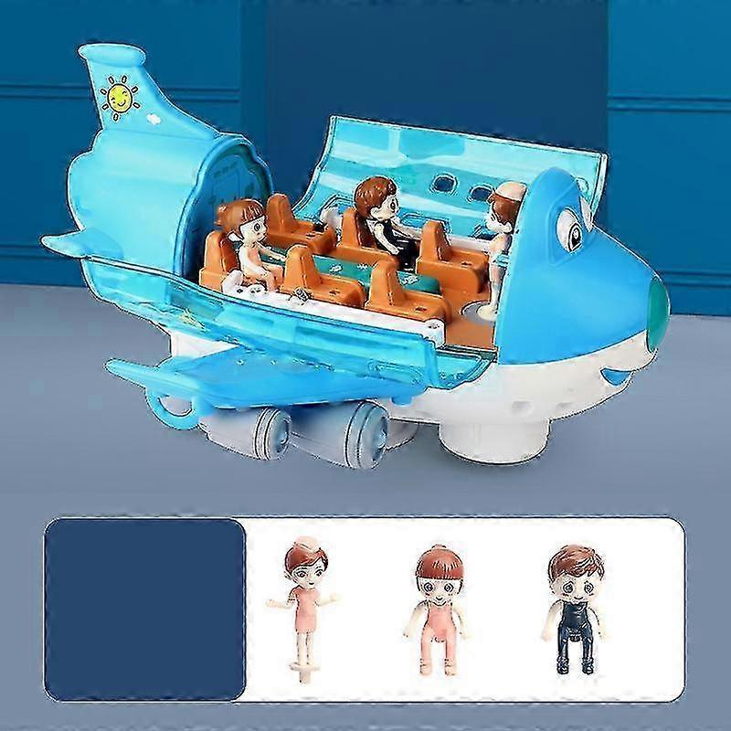 Children Stunt Electric Airliner Toy With Light Effects Rotating Super Trick Gift For Kids Children 26-27s