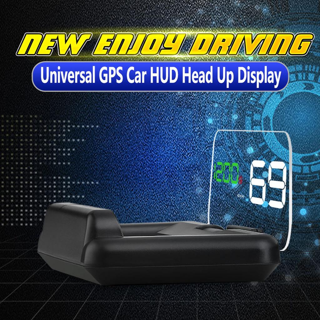 Автомобильный HUD-дисплей, GPS-смарт-приборная панель, HUD высокой четкости, Автомобильный диагностический инструмент, Компьютер для безопасного вождения, Сигнализация о превышении скорости и неисправностях