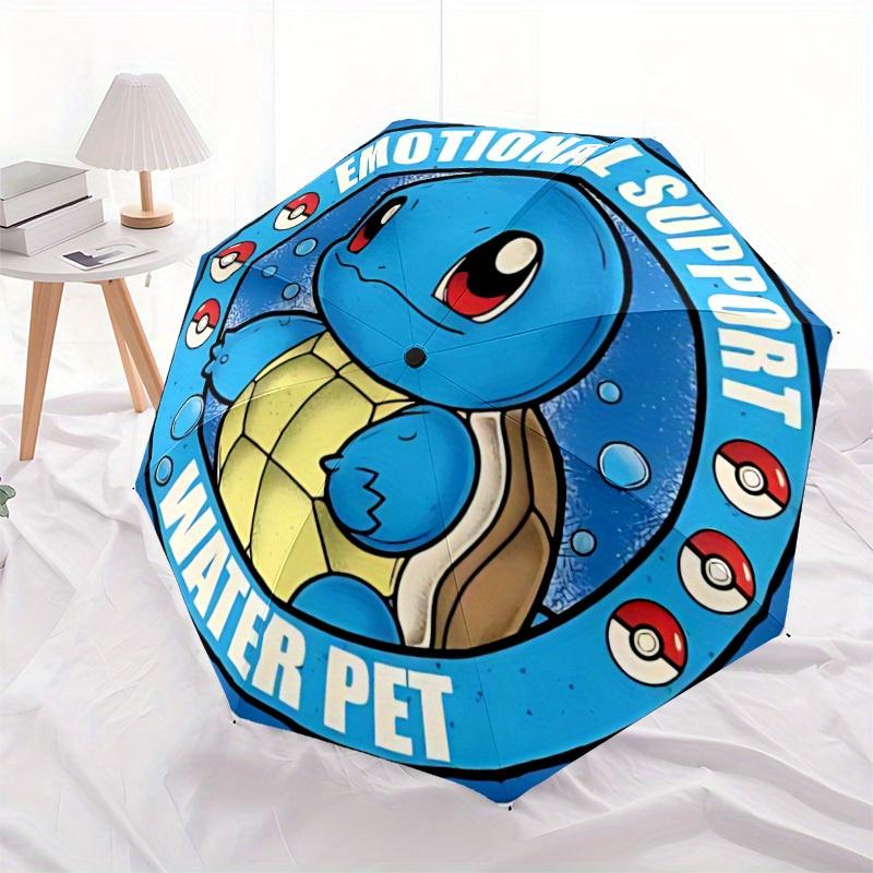 1pc Pokémon Squirtle Automatic Opening/closing Umbrella, Foldable Sunshade, Perfect Gift for Friends, Durable Handle yy250812103