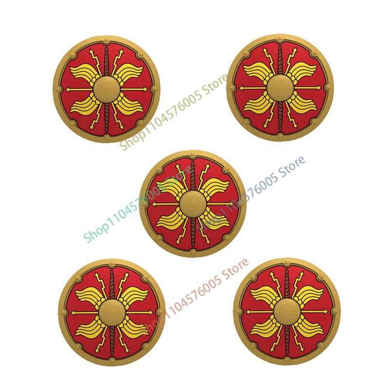 Средневековый Рим Щит Военные Строительные Блоки Фигурка Римского Солдата Воина Рыцаря Лучник Фартук Плащ Аксессуары Кирпичная Игрушка Подарок