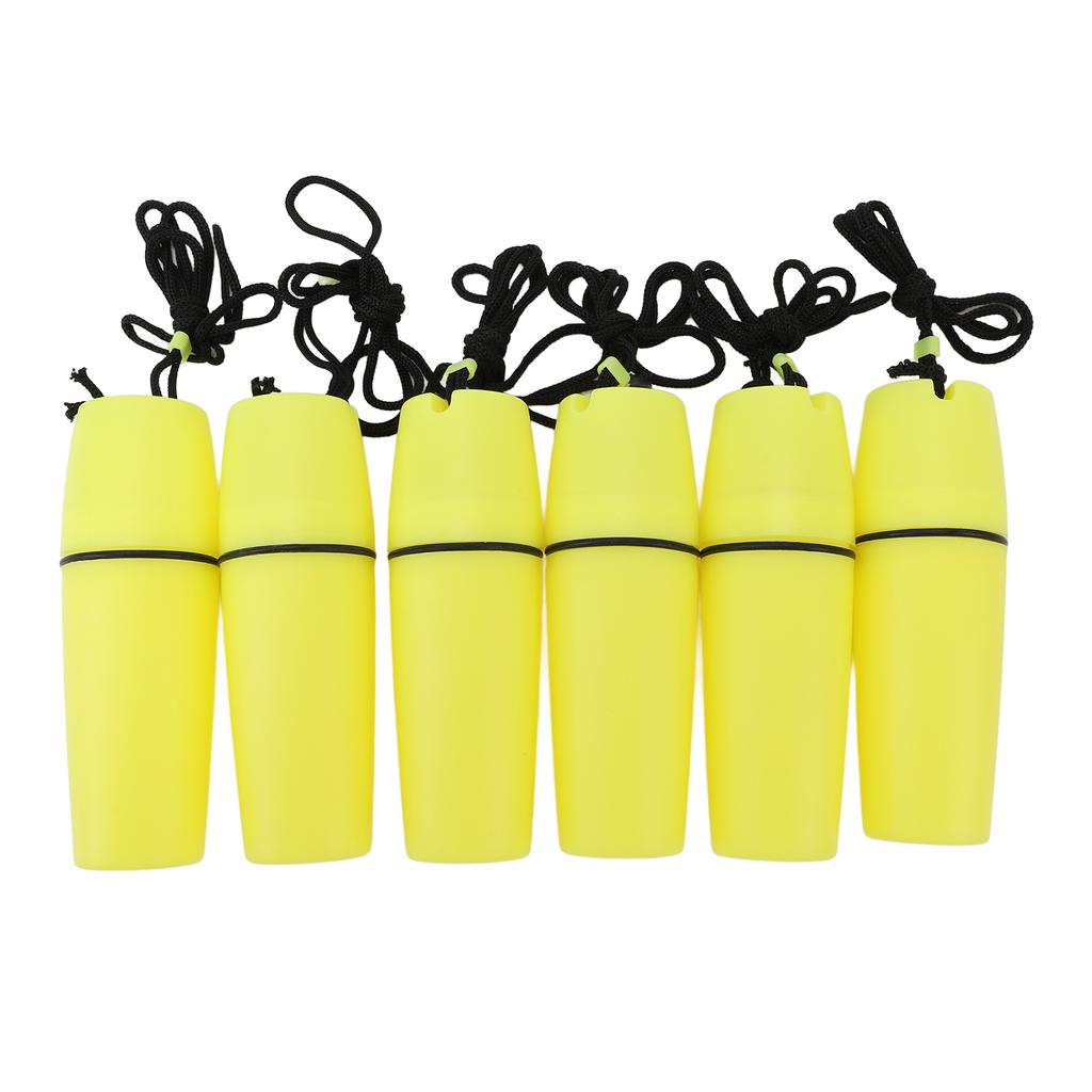 6PCS Kayak Container Bottle ABS Waterproof Portable Kayak Sealed Bottle Dry Canister with Hook Rope