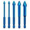 3/4/5Pcs Eccentric Twist Drill Bit 6mm/8mm/10mm/12mm High Metal Bits For Glass/Tile/Wood Twist R4W2