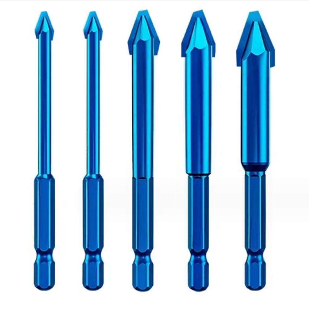 3/4/5 шт. эксцентриковое спиральное сверло 6 мм/8 мм/10 мм/12 мм для стекла/плитки/дерева твердость металла Tw U2I7