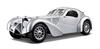 Bugatti Atlantic Silver реплика масштаба 1/24 от Bburago 22092, миниатюрная модель автомобиля, модель автомобиля и самолет [Параллельный импорт]