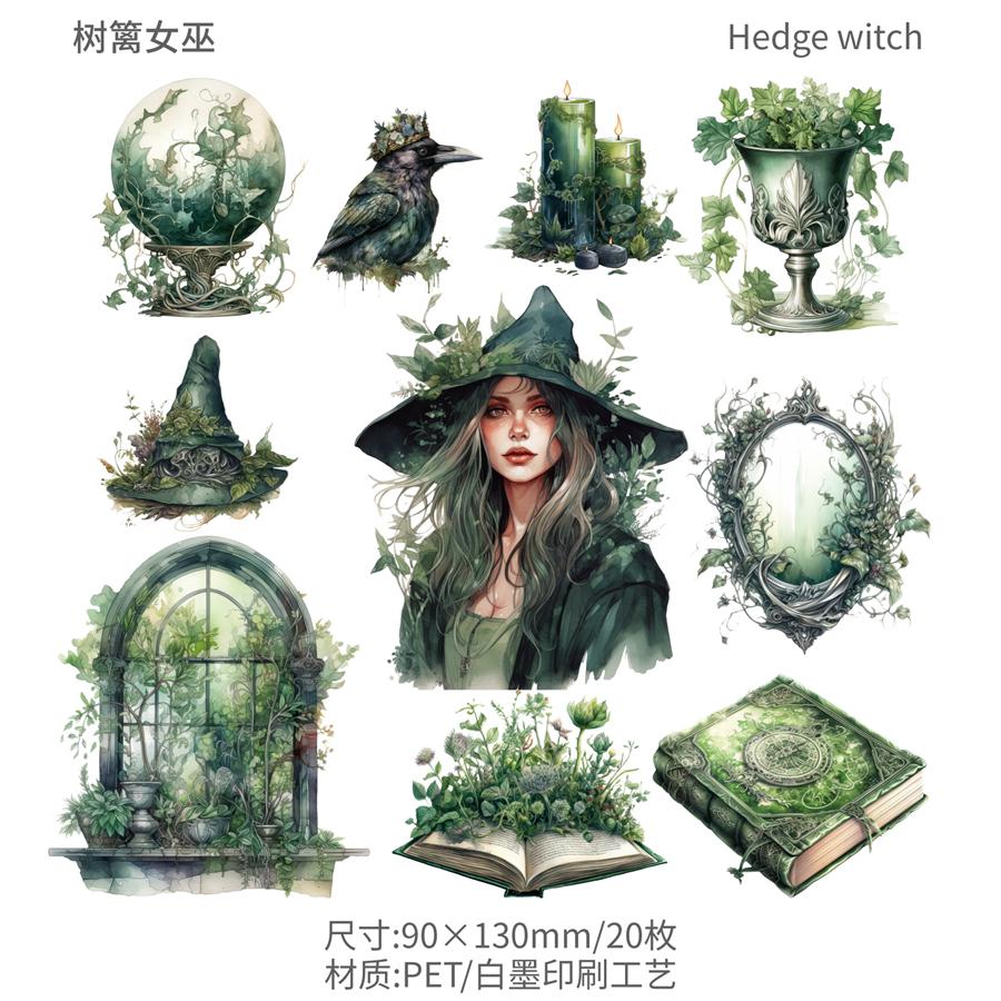 20 шт./упак. Набор наклеек Gothic Vampire Series Vintage Collage Scrapbooking Label Diy Diy Diy Journal Planner