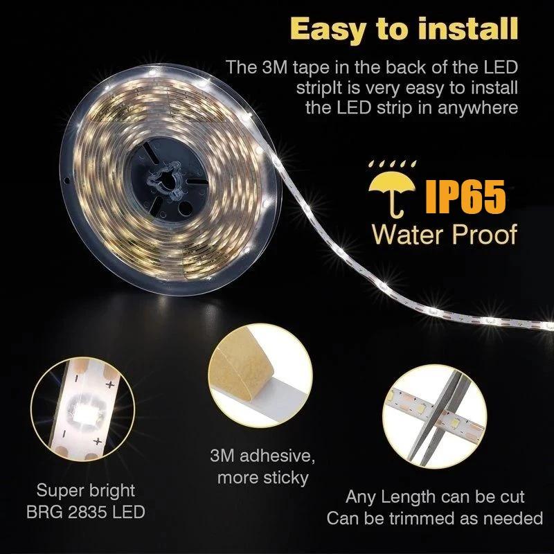 LED Light Strip Solar Outdoor Garden Light String Flexible LED Light Strip Street Waterproof Christmas Party Decoration