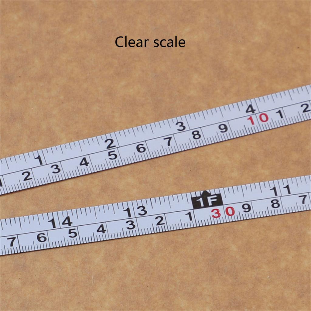 Самоклеящаяся измерительная лента, дюймовая и метрическая двойная шкала, верстачная линейка, клейкая рулетка, портативная нержавеющая линейка