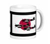 Zero Fighter and Hinomaru Photo Mug Fighter Mug (Japanese Series) (Black)