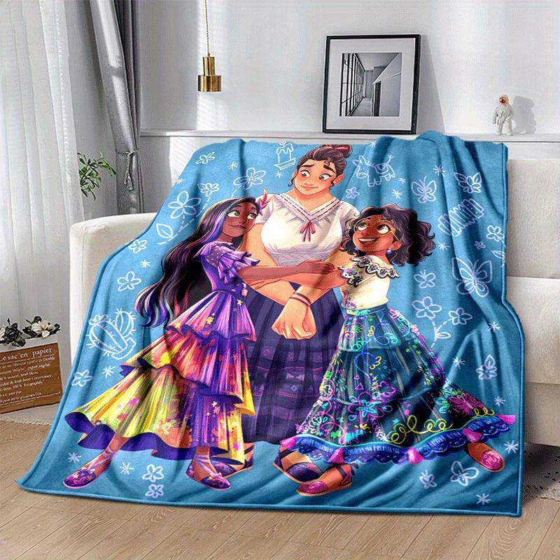 1pc Encanto Printing Blanket - Soft, All-Season Throw for Office Blanket,  | Personalized Gift with Adorable Cartoon Design