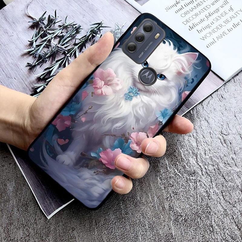 Чехол для телефона Cat Art для Moto Edge 50 40 Pro Edge 40 30 Ultra Neo Fusion G Power G Stylus G Play E32 E20 E40