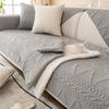Nordic Simple Solid Color Sofa Cushion Four Seasons Pure Cotton Fabric Non-Slip Cotton Seat Cushions Universal Modern Sofa Cover Slipcover
