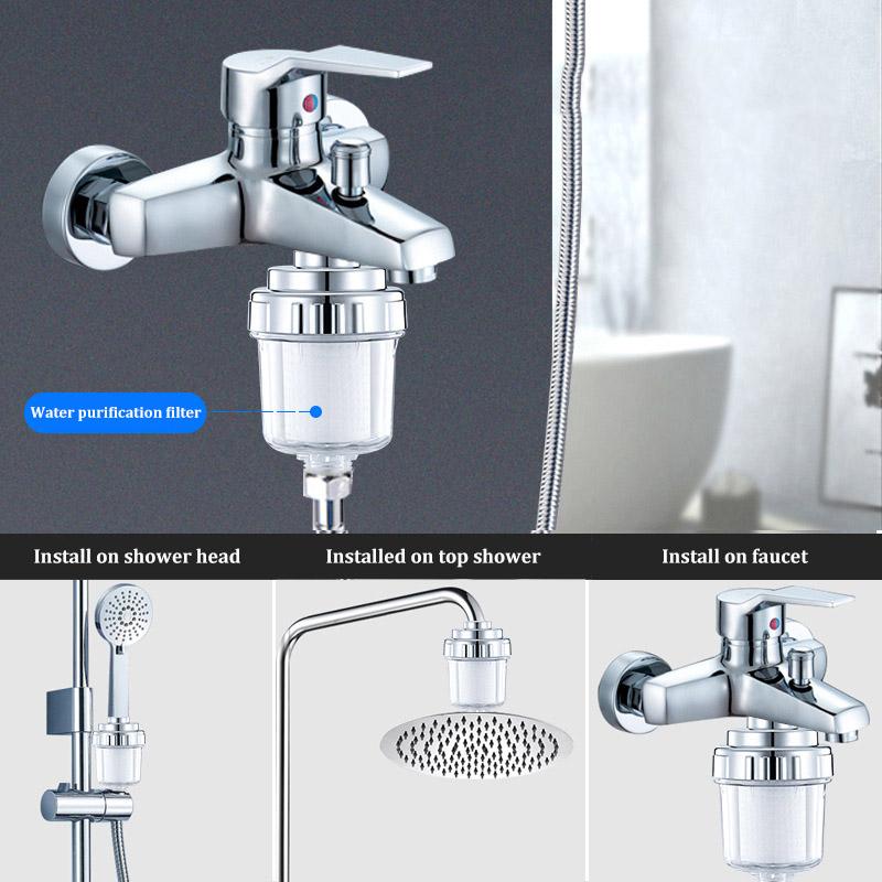Фильтр для душа Ванна Бытовой Душ Туалет Смеситель Очиститель воды Улучшает качество воды Фильтр для ванны Универсальный