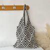 Винтажная геометрия крючком сумки для покупок вязаные сумки большой емкости сумка через плечо модная книжная упаковка для женщин путешествия ARI