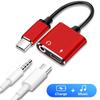 Earphone Jack Charging Audio Cable Type C To 3.5 Mm Earphone Adapter Type-C Audio Splitter Adapter