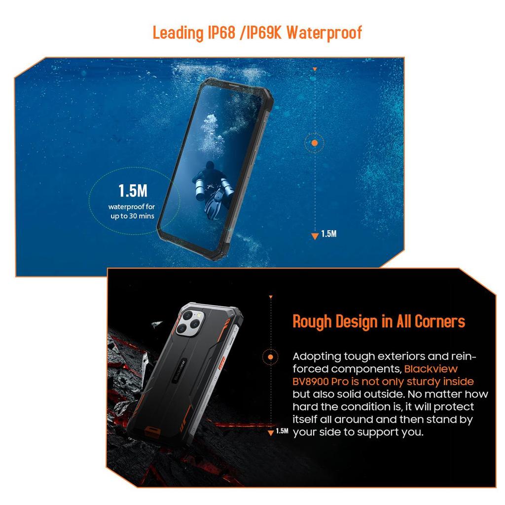 Blackview Смартфон BV8900 Pro 8 ГБ+256 ГБ Android 13