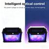 LED Solar Motion Sensor Lights Outdoor Solar Fence Lights with RGB Color Solar Powered Security Light Waterproof forOutside Yard