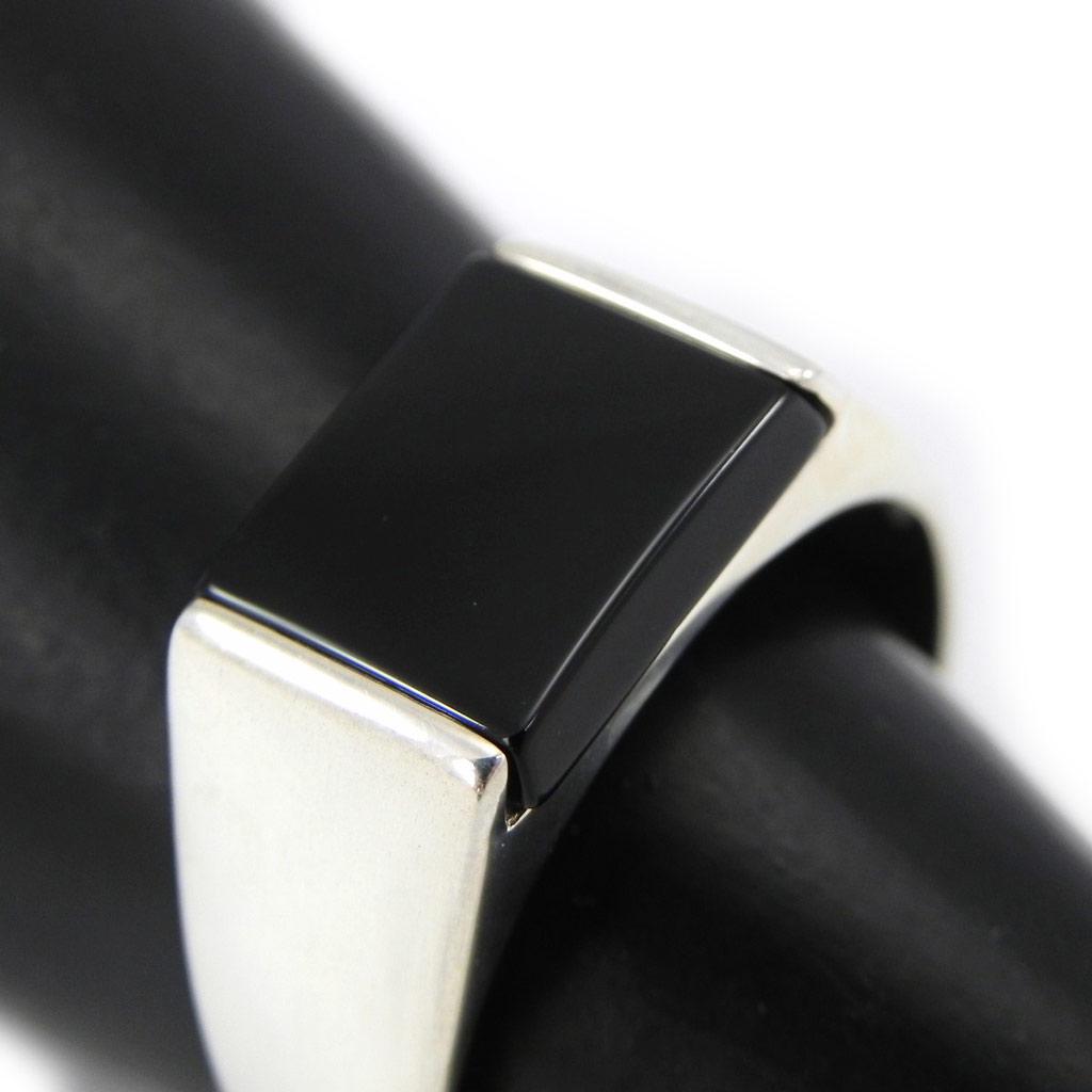 Кольцо мужское серебряное "Король" черное серебро - 10 мм