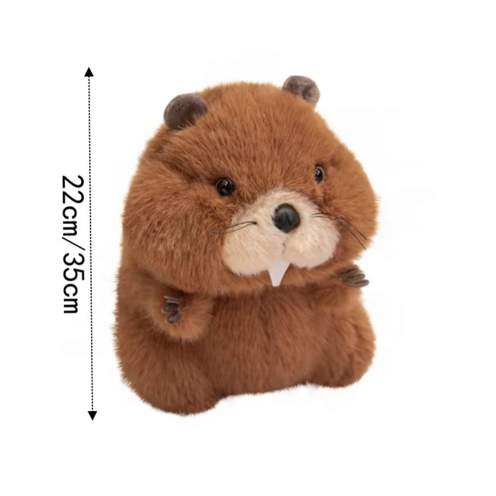 22-35 CM Cartoon Doll Soft Texture Warm Appease Doll Chubby Groundhog Doll For Children