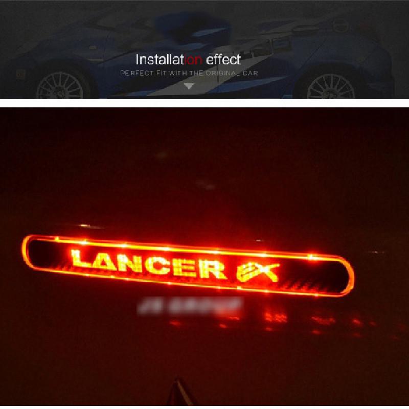 Стильная наклейка заднего тормозного фонаря Mitsubishi Lancer из прочного материала под карбон
