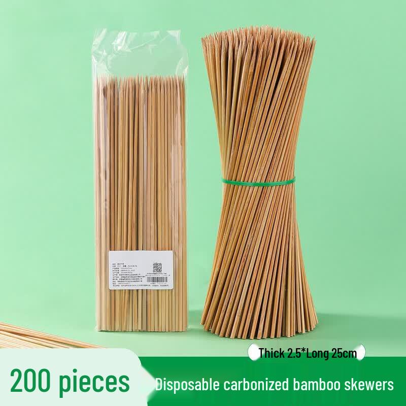 Oeny Disposable Carbonized Bamboo Skewers