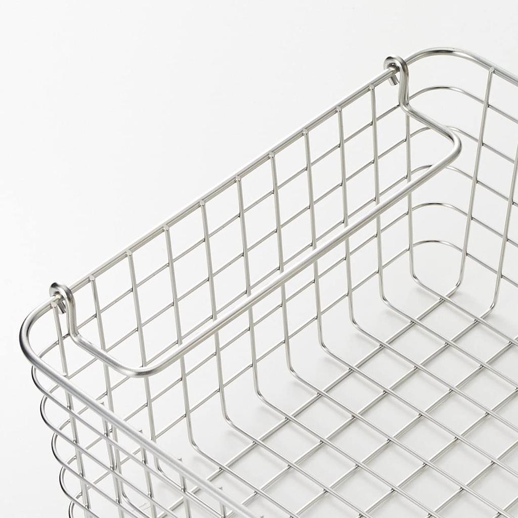 MUJI Stainless Steel Wire Basket 3 Width 37 X Depth 26 X Height 12cm 44831755 Approx.