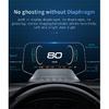 C3 Навигационное зеркало HUD Автомобильный проектор на лобовое стекло с OBD2 HD GPS-навигацией Bluetooth Сигнализация