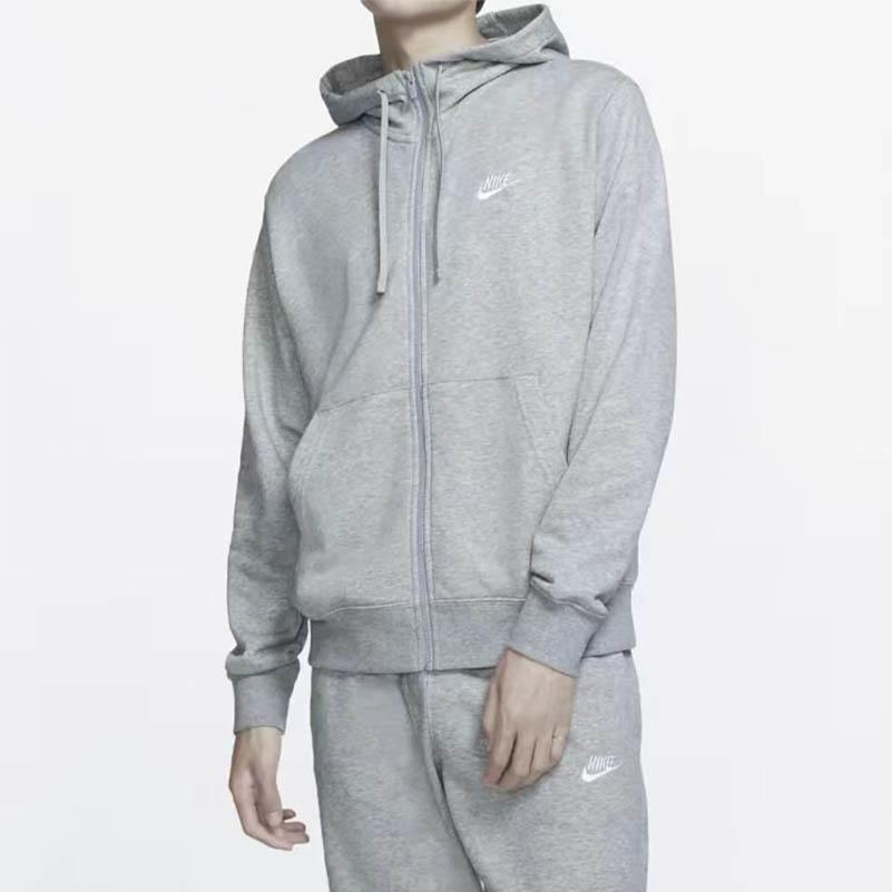 Nike Толстовки Мужские Серые С Капюшоном Умеренный Кардиган BV2649-063()
