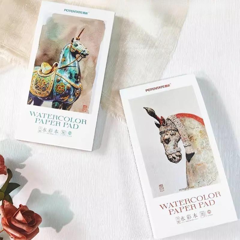 300g Cotton Watercolor Book Medium Coarse/Fine Grained Paper Student Outdoor Sketch Water Color Painting Creation Art Paper
