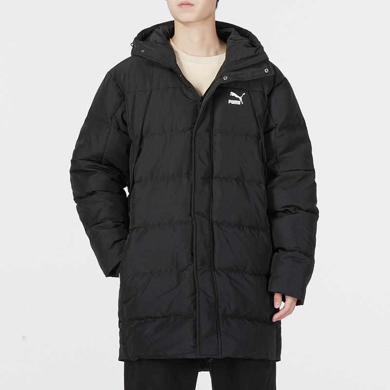 Puma Мужской пуховик с капюшоном 'Черный' 535582-01