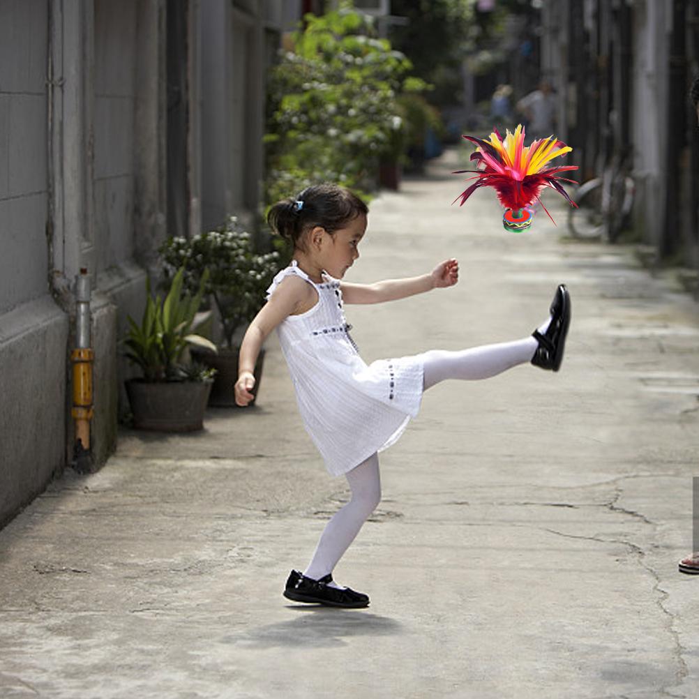 2 шт. волан для ударов, красочные китайские воланы для ударов Jianzi для детей и взрослых