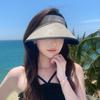 Hat Women's Summer Sunscreen Empty Top Sun Hat Versatile UV Protection Big Eave Hat Sun Hat