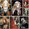 1 шт. Игровой плакат-наклейка Castlevania, водостойкая настенная art для гостиной, спальни, домашнего декора