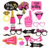 Wedding Decor Photo Booth Props Diy Mustache Lips Glasses Team Bride Groom Mr Mrs Bridal Shower Decor Hen Party Supplies