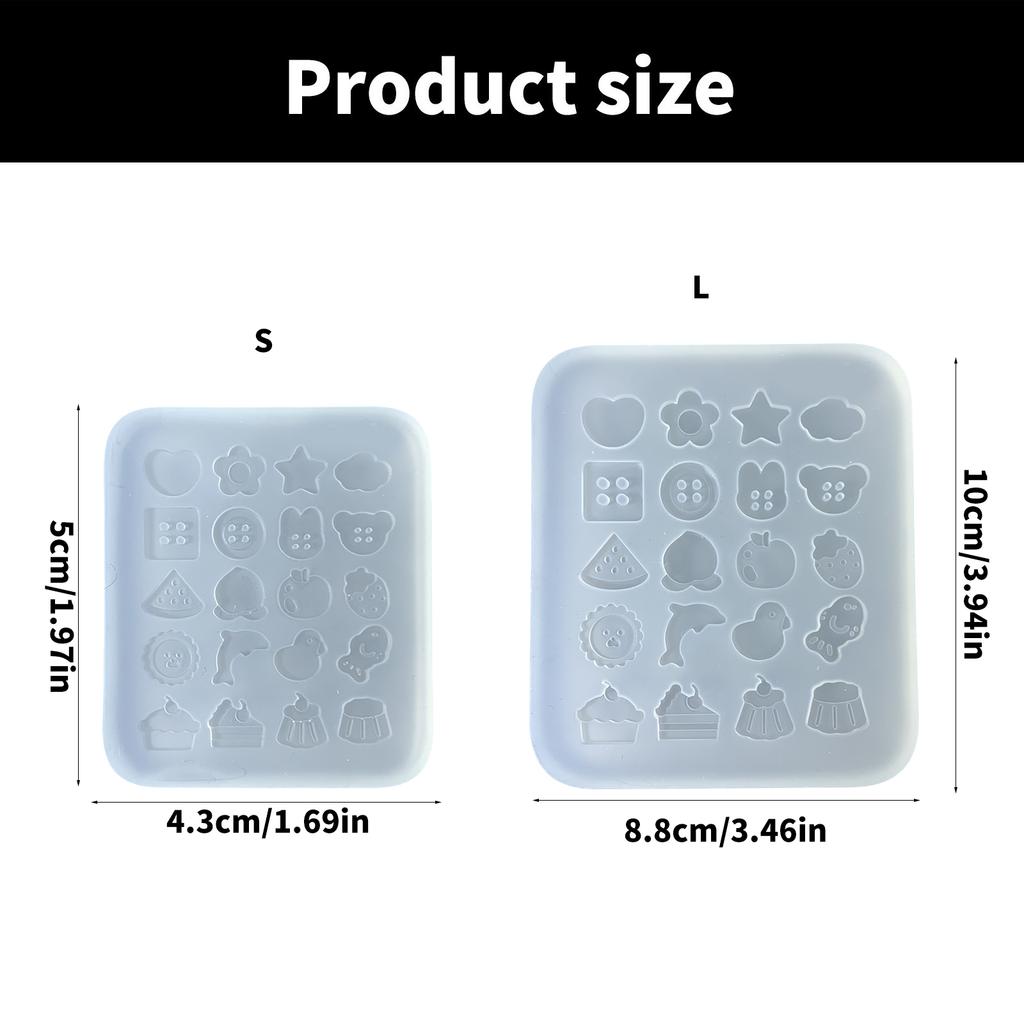 Multipurpose Sturdy Silicone Mould for Crafting Unique Button Waterproof and Portable Home Decoration Easy Demold