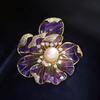 National Color And Natural Fragrance Peony Brooch High-End Women'S Luxury Elegant Corsage Niche Design Pin Exquisite Cheongsam Accessories