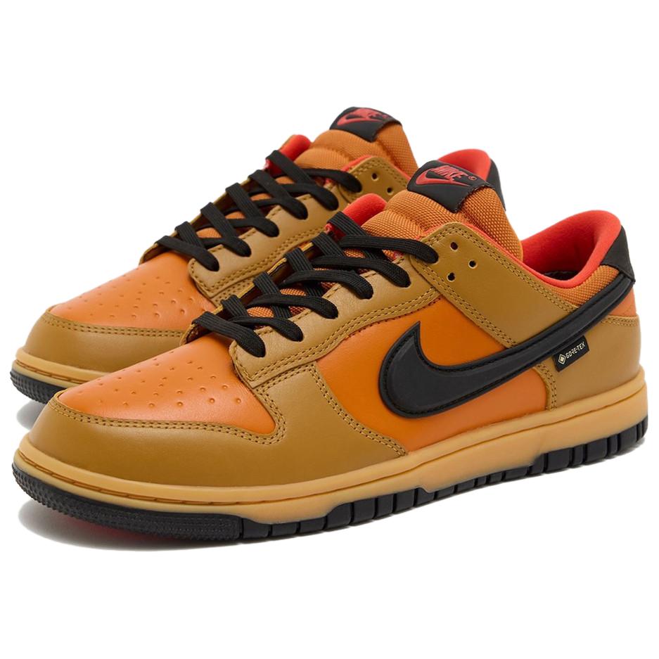 Nike Мужские кроссовки Dunk Low GORE-TEX Пшеничный Керамический Оранжевый Черный HQ2053-700