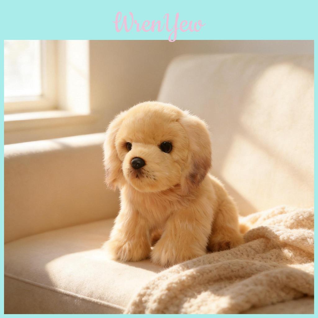 Highend Plush Dog Toy Golden Retriever Soft Stuffed Animal For Gifts And Decor