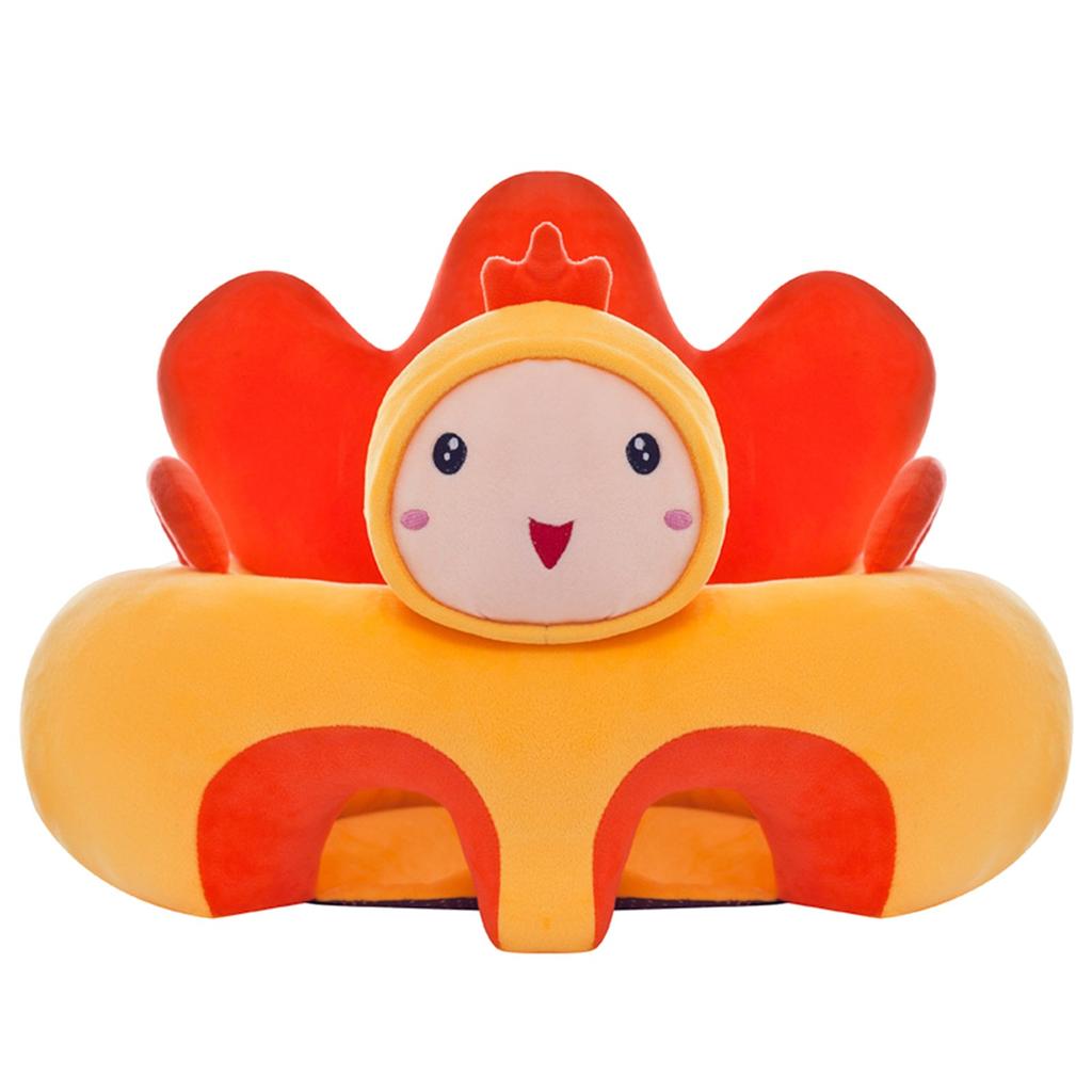 Детский чехол на стул, чехол для дивана в форме милого животного, обучающий чехол на сиденье, плюшевый чехол для игрушек, портативный хлопковый чехол для обучения мультяшному ребенку, без наполнителя, хлопковый чехол на стул