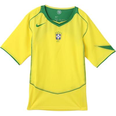 Nike Бразилия Переиздание Футболка с коротким рукавом Желто-зеленый Унисекс Топы HV4426-741