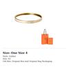 HERMES Bangles Unisex Cream White/Gold H240001F 85