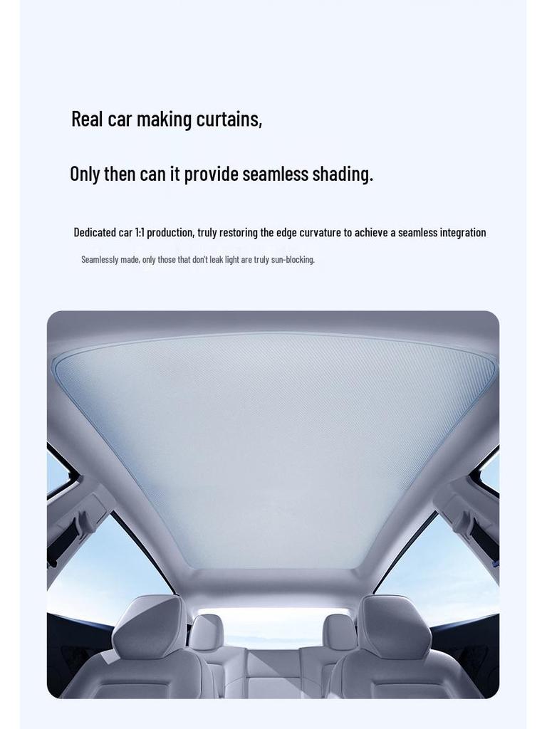 Le Dao L60 Silicone Static-Adhesion Sunroof Sunshade Curtain for Heat Insulation and UV Protection