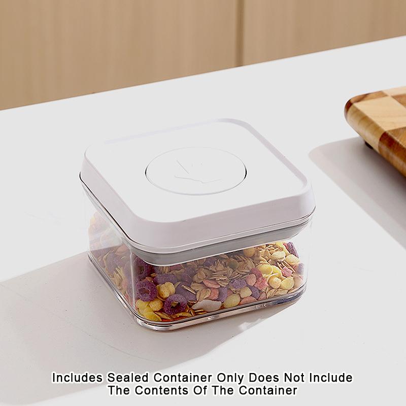 Кухонный контейнер для хранения пищевых продуктов с прессом и вакуумной герметизацией для кофейных зерен и круп