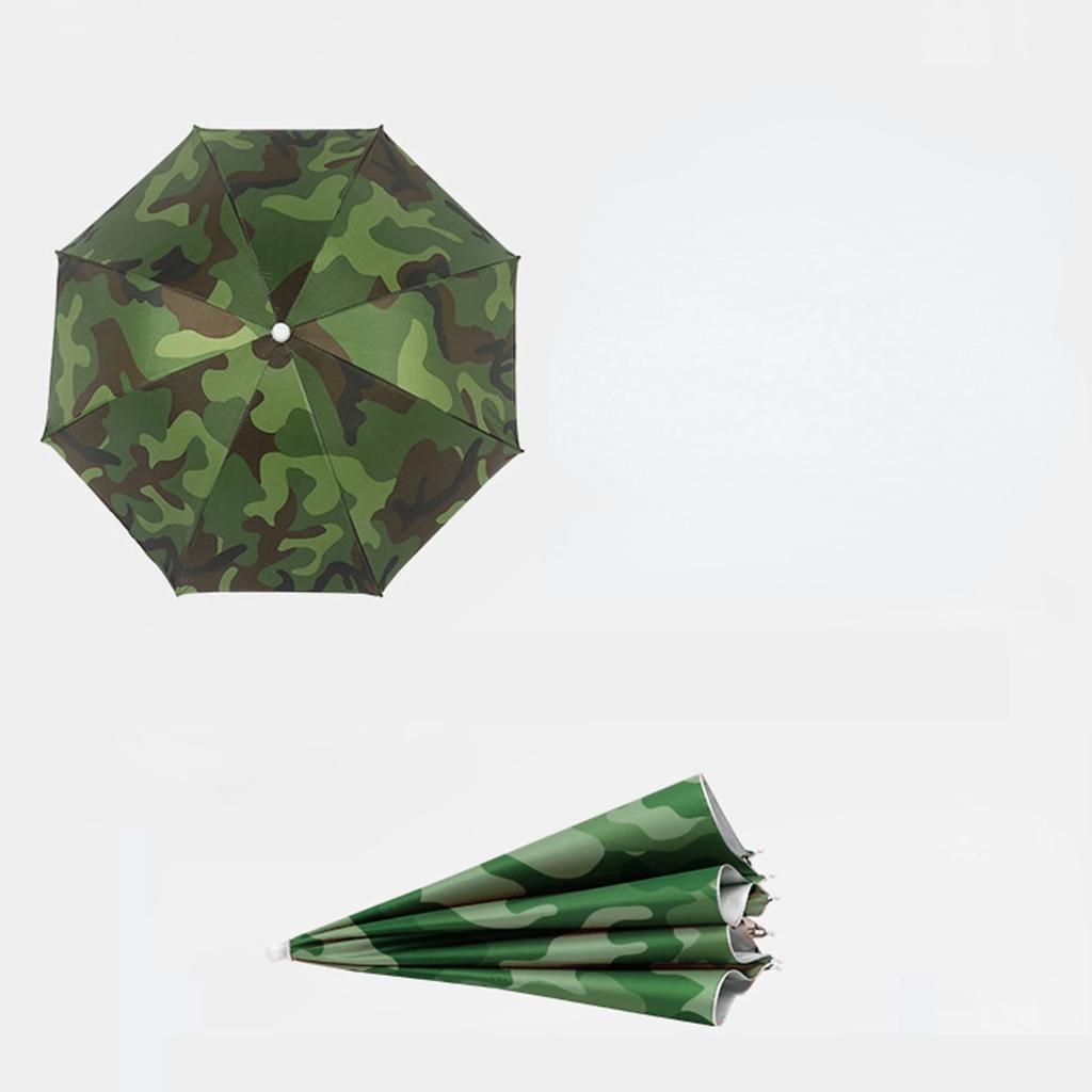 Портативный дождевик-зонт, складной уличный козырек от солнца, водостойкий головной убор для кемпинга и рыбалки, пляжные шапки