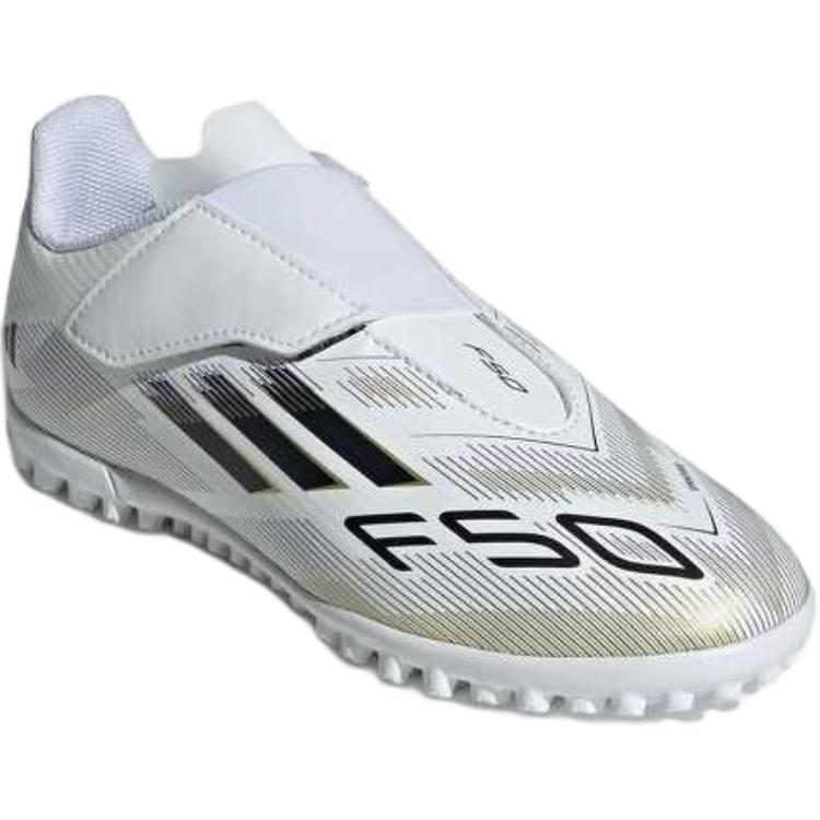 Adidas F50 Club Vel TF Стильные Удобные Нескользящие Прочные Низкие Футбольные Бутсы Детские Футбольные Бутсы Белые JR1700