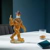 Yousheng Savage Whiskey Bottle Decanter for Men Unique Wine Decanter Funny Savage Shaped Glass Quirky Gift for Sasquatch Enthusiasts