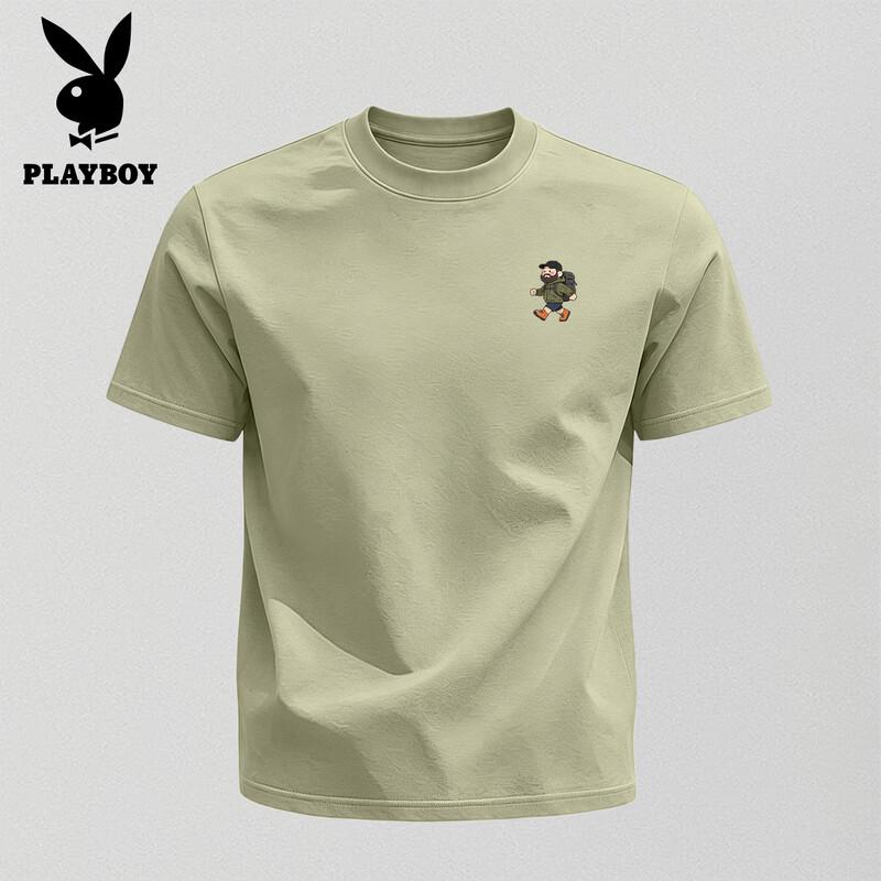PLAYBOY Мужская футболка с коротким рукавом свободного кроя